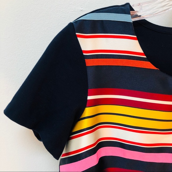 Lands End Muti-Color Stripe Top XS - Picture 4 of 8